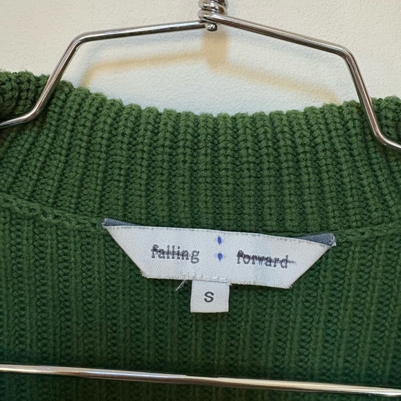 NWOT Falling Forward Knitted Sport Zip-Up Jumper Size Small - Picture 15 of 15